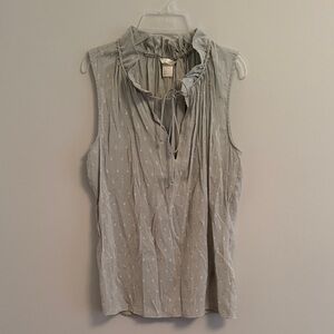 H&M Light Gray Sleeveless Blouse